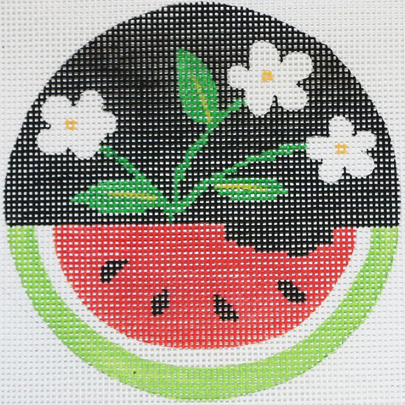 Watermelon with Flowers