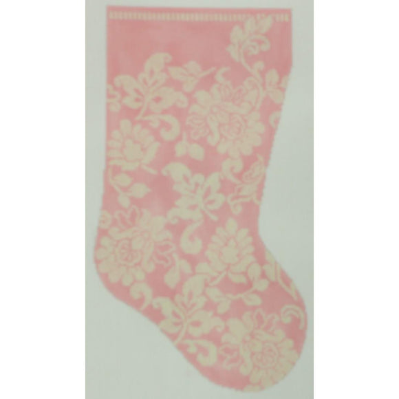 Karen's Damask Stocking, Pink