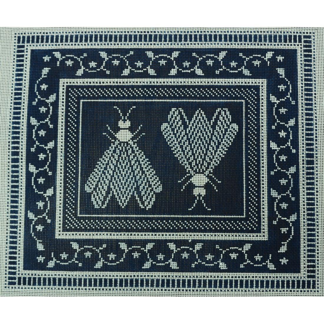 N's 2 Bees, Manganese/White