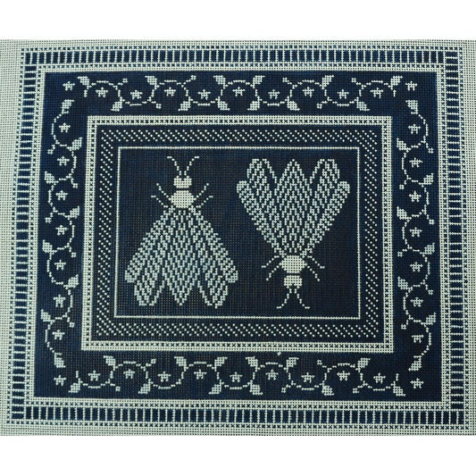 N's 2 Bees, Manganese/White