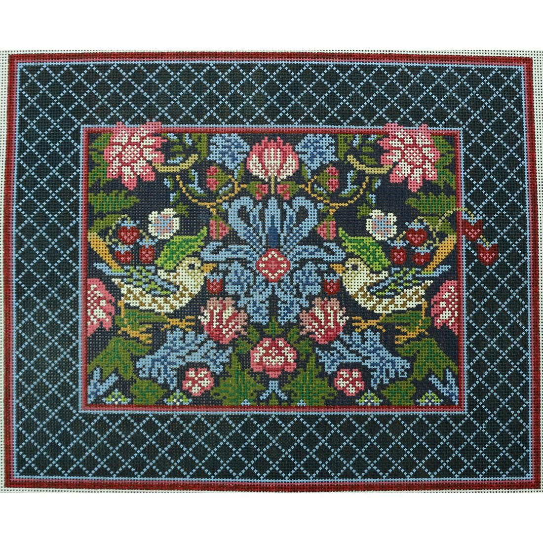 Strawberry Thief Long Pillow