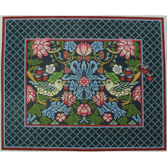 Strawberry Thief Long Pillow