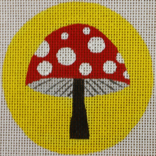 Mushroom on Yellow