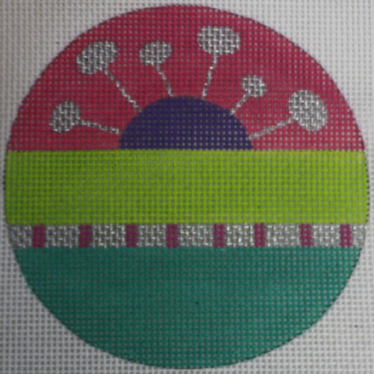 Striped Circle Ornament