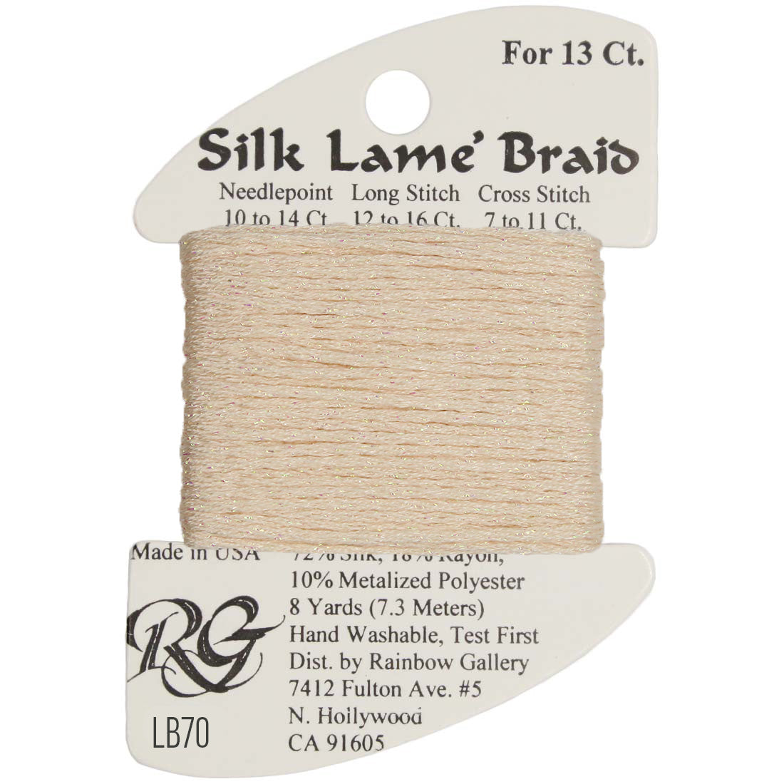 Silk Lame Braid 13 ct., Group 1