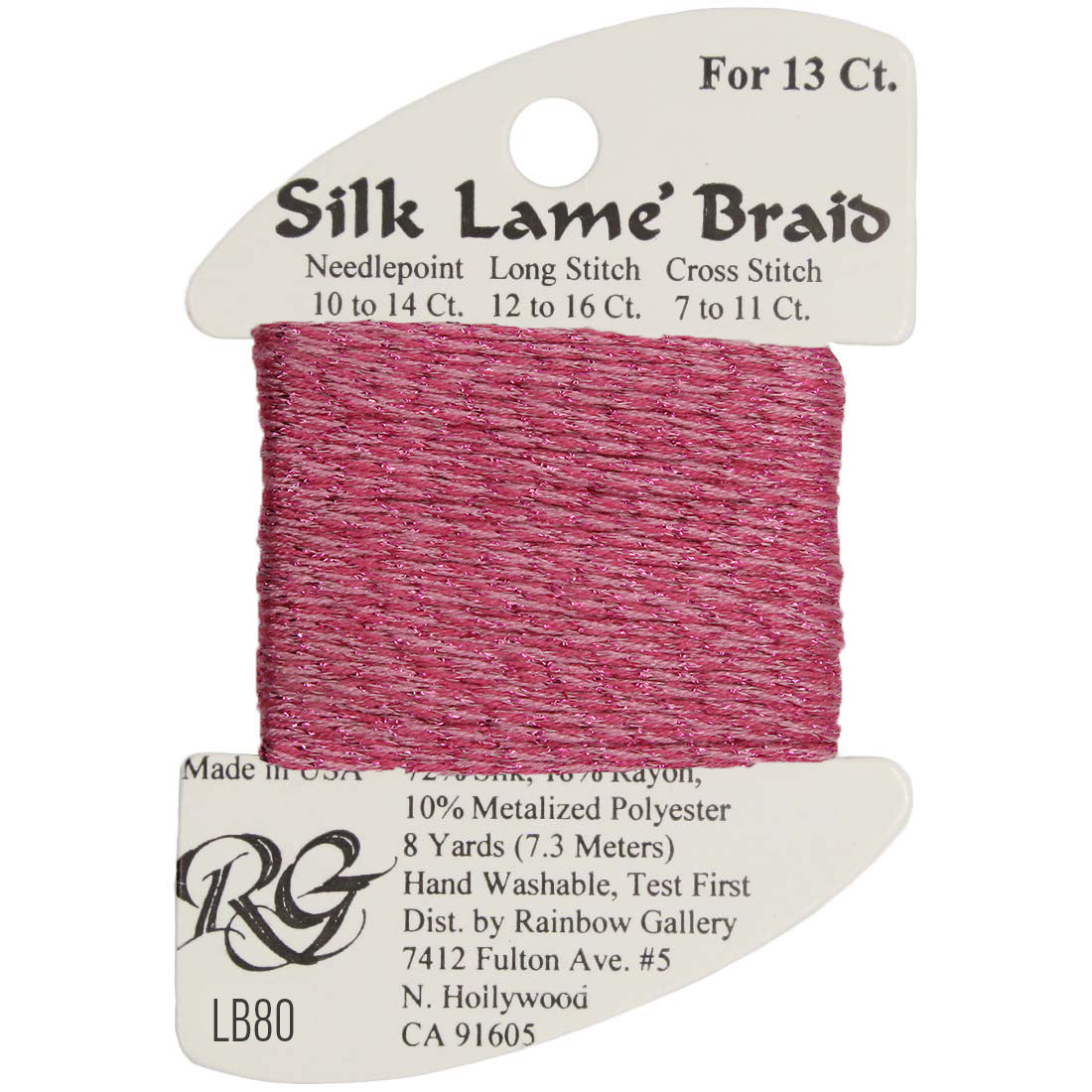 Silk Lame Braid 13 ct., Group 1