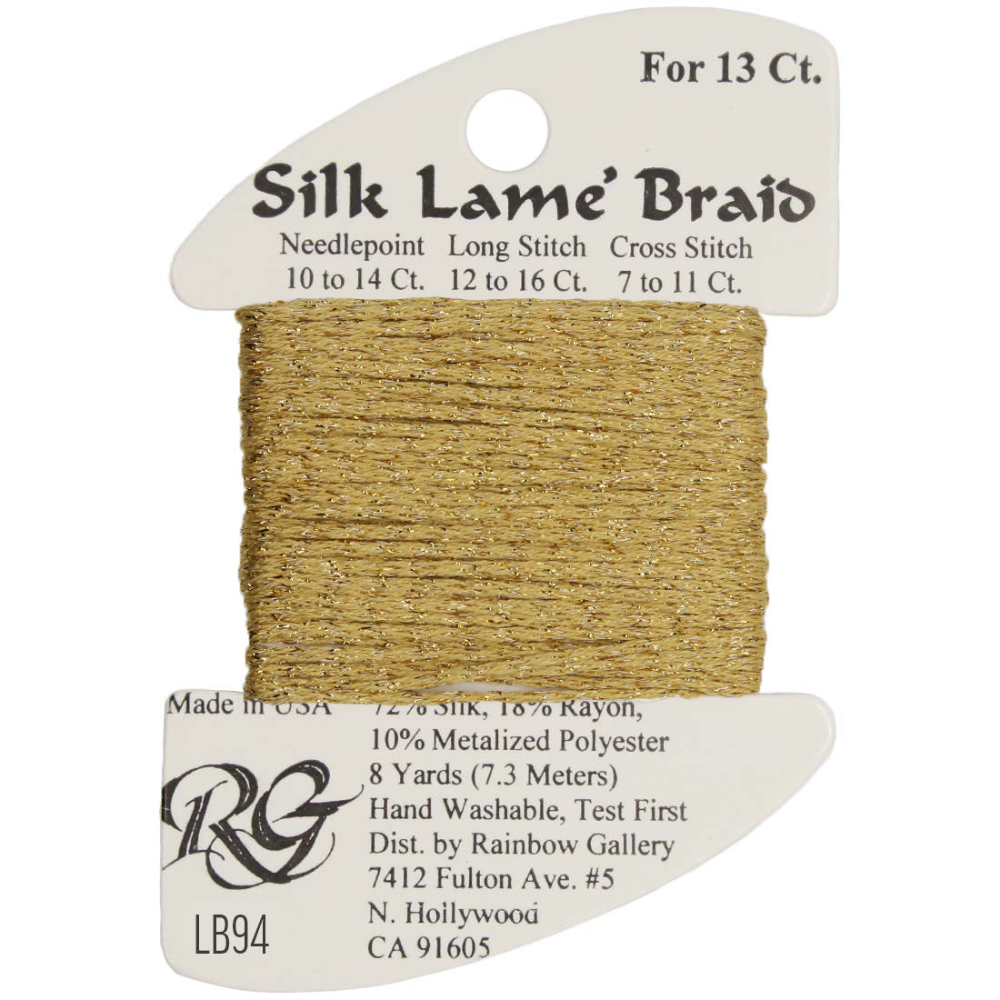 Silk Lame Braid 13 ct., Group 1