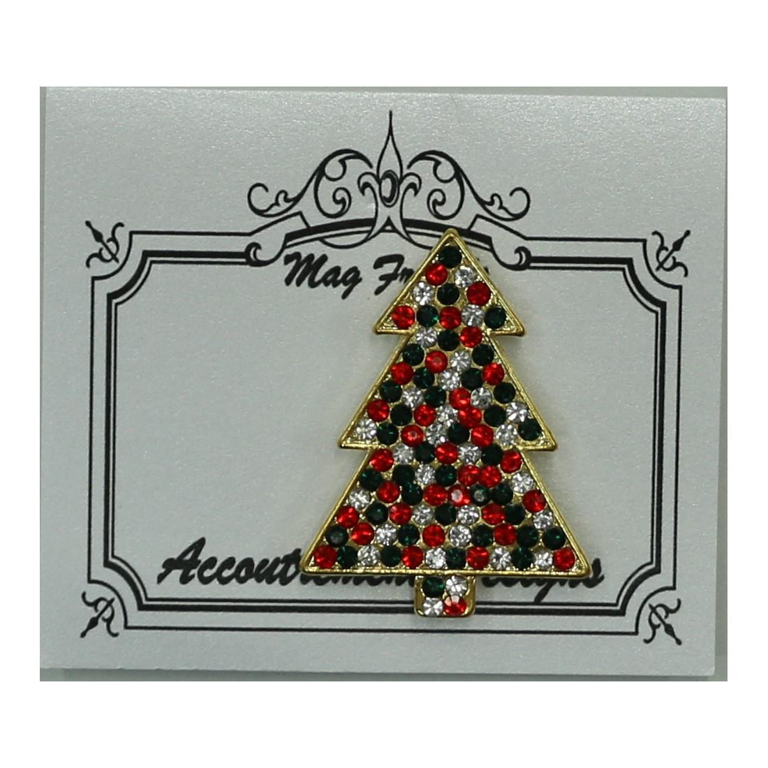 Red/Black/White Tree Magnet